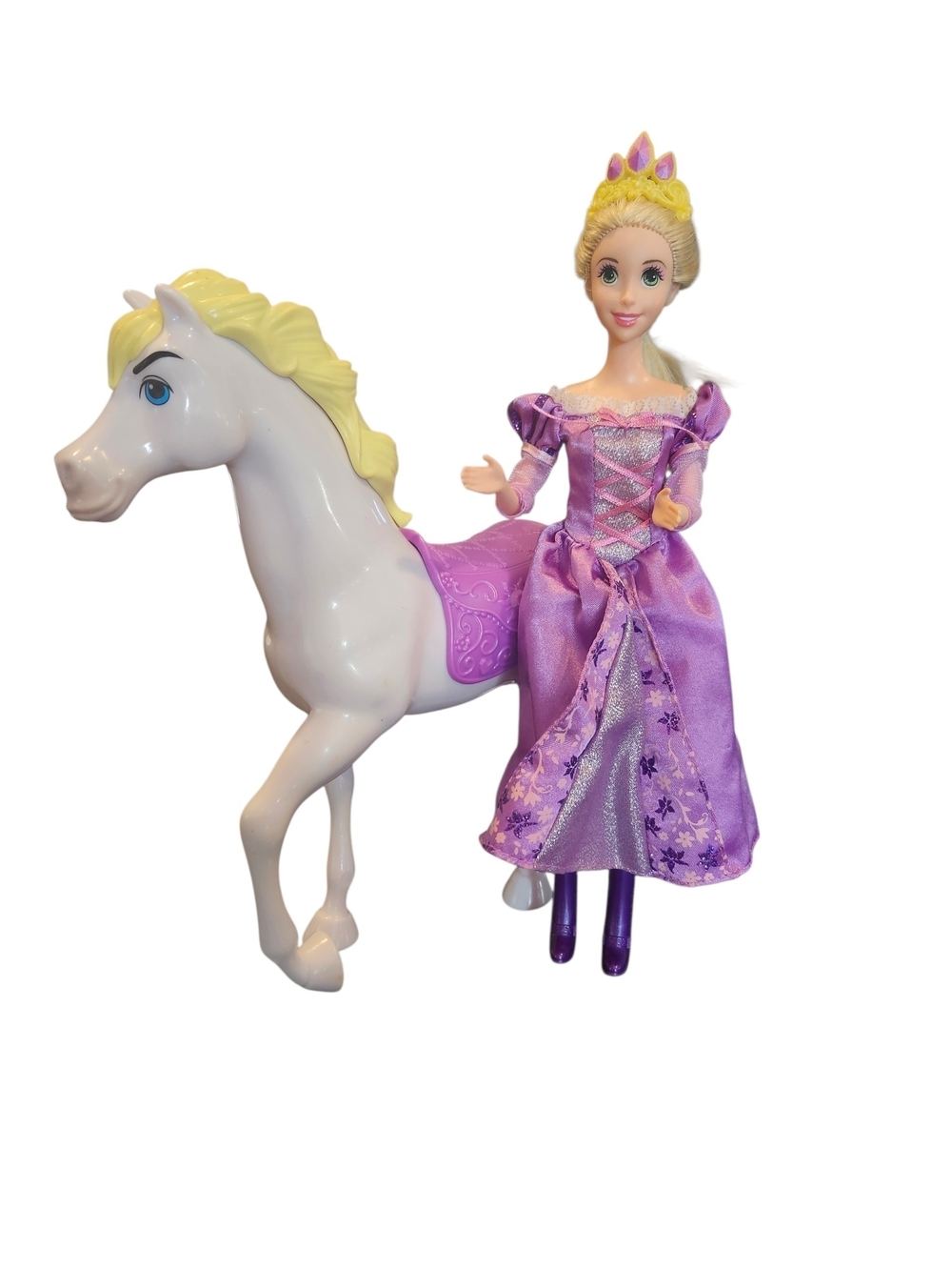 Rapunzel  Doll with Maximus White Horse Disney's Tangled Kids Toys
